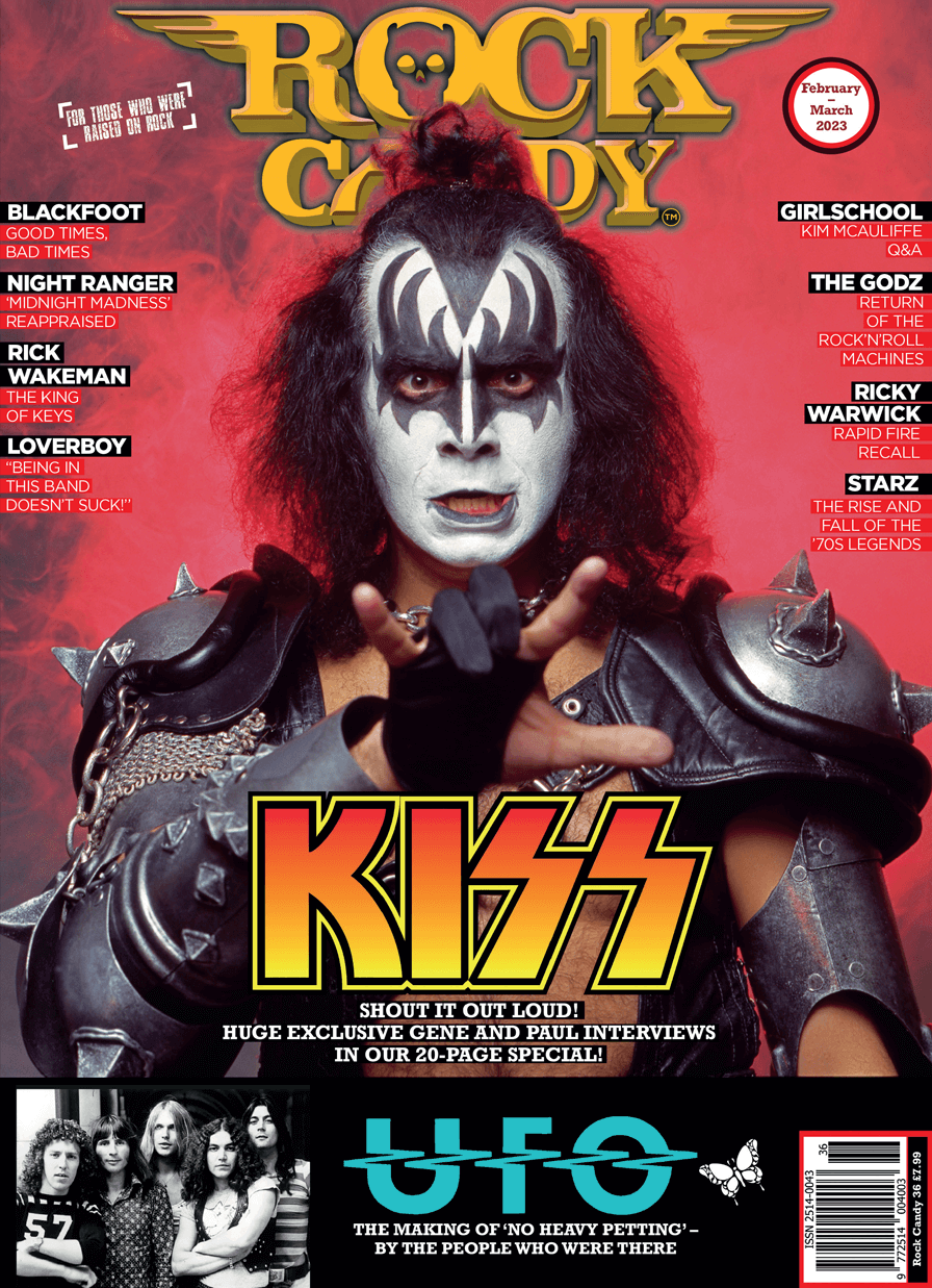 Issue 36 is available right now featuring our 20-page Kiss cover story including major new interviews with Gene and Paul!