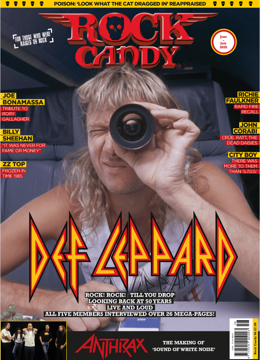 Our latest issue 56 is available right now featuring a gigantic cover story feature analysing Def Leppard’s half century of live performance.