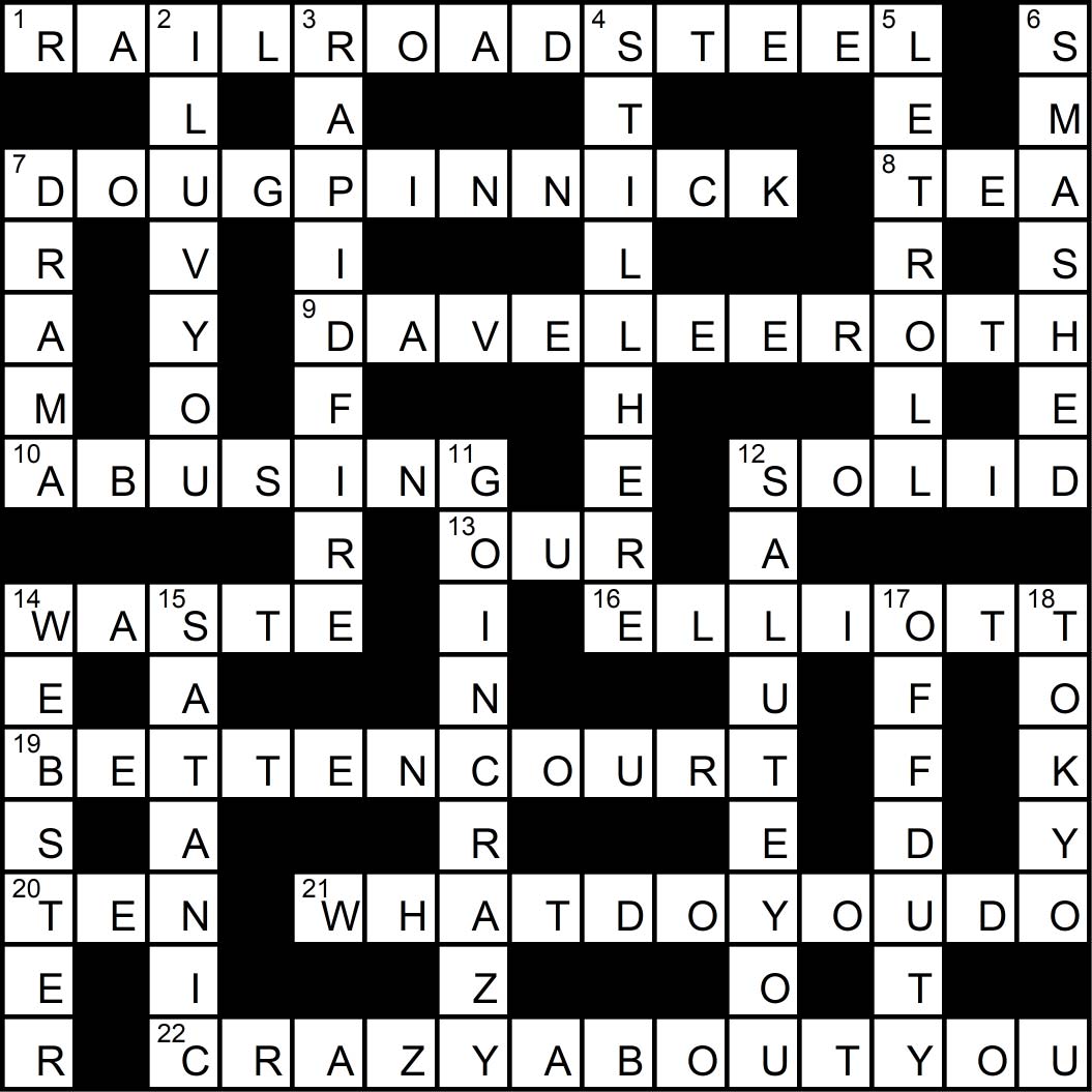 Crossword puzzle issue16