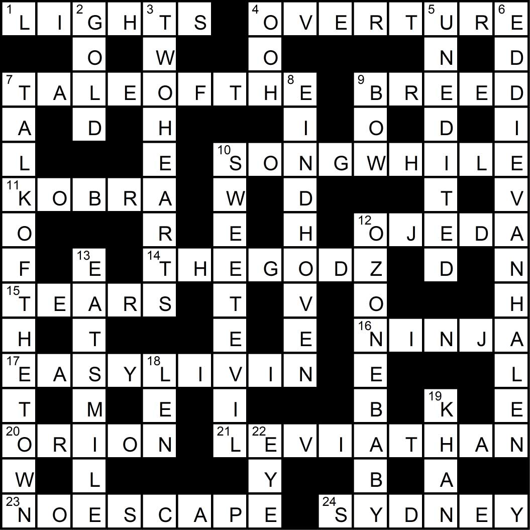 Crossword puzzle issue9