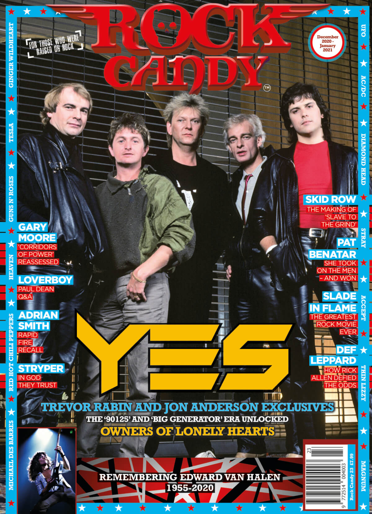 Issue 23 is available right now, featuring our cover story in-depth analysis of the classic Yes ‘90125’ and ‘Big Generator’ era.