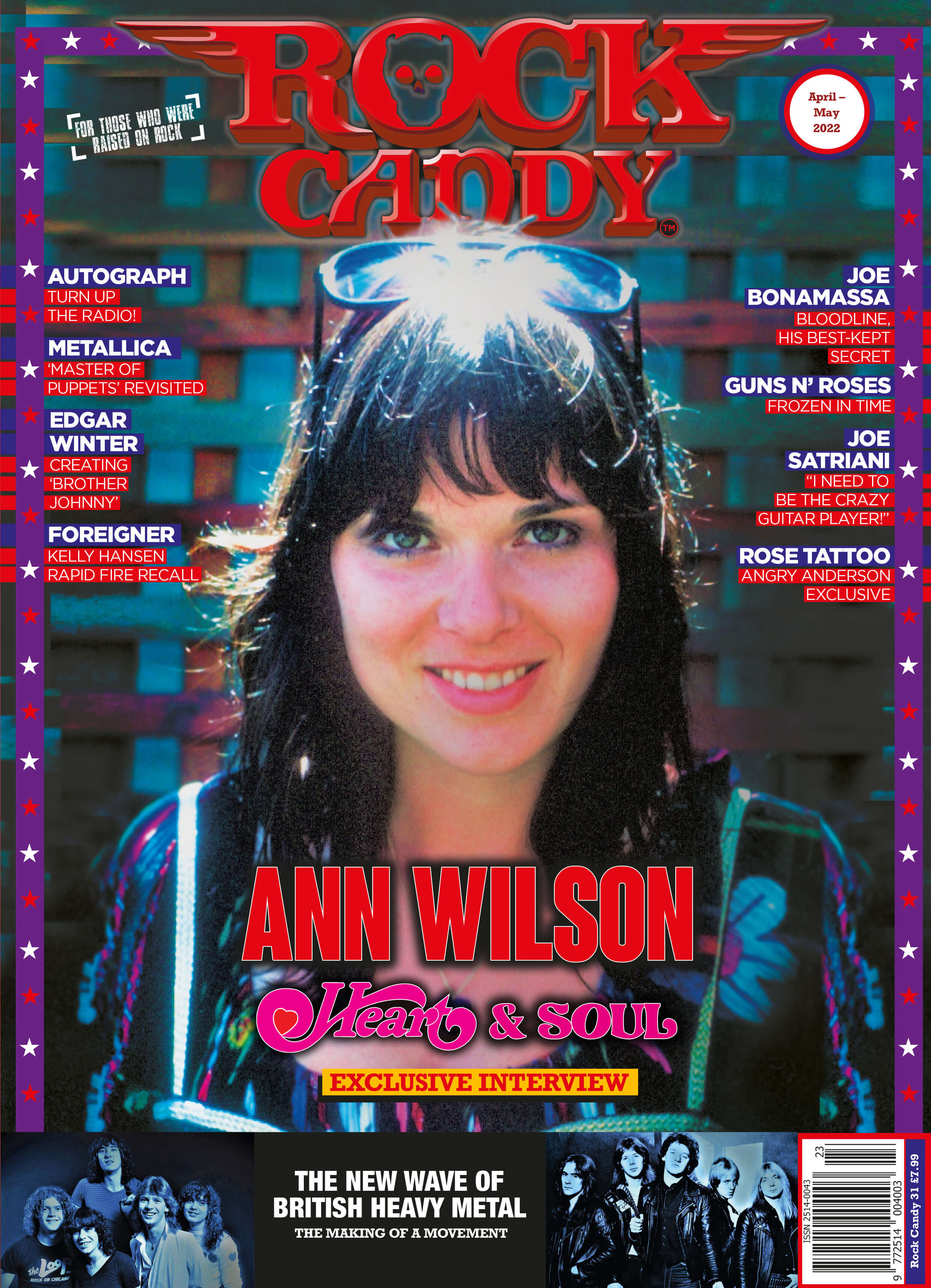 Issue 31 is available right now, featuring Ann Wilson on the cover discussing her incredible career, her new solo album, and the future of Heart.