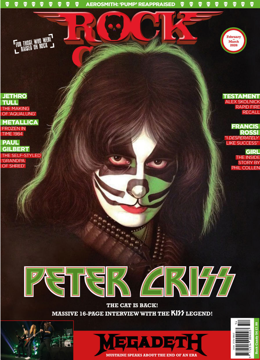 Our latest issue 54 is available right now featuring an exclusive interview with cover star Peter Criss of Kiss over fully 16 pages!